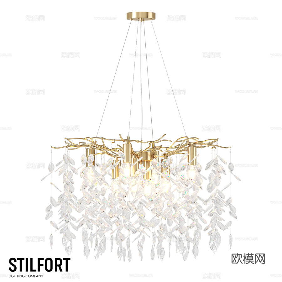 斯蒂尔福特2180 05 08P RAMO系列吊灯3d模型下载