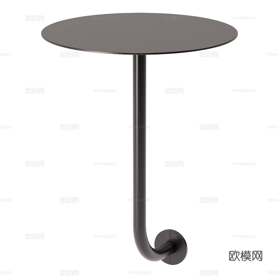 OM圆形餐桌3d模型下载