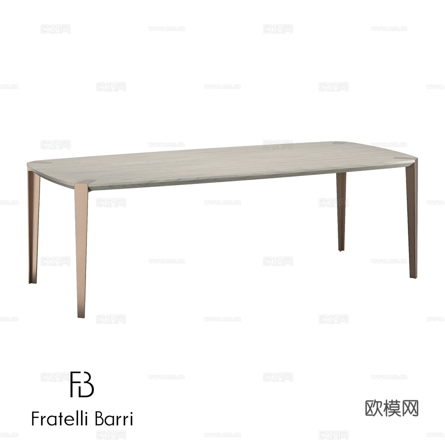 OM餐桌 Fratelli Barri NOLI3d模型下载