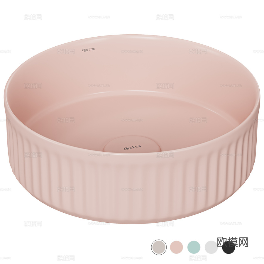 艾伦布劳梦幻系列36台面式水槽3d模型