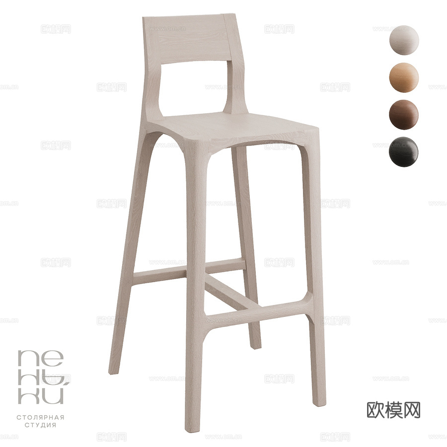 OM吧凳Alan3d模型下载