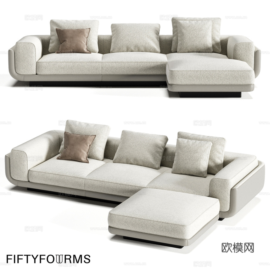 FIFTYFOURMS Ambitus 7 模块化沙发3d模型