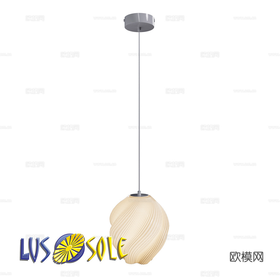 OM 吊灯 Lussole LSP-89653d模型下载