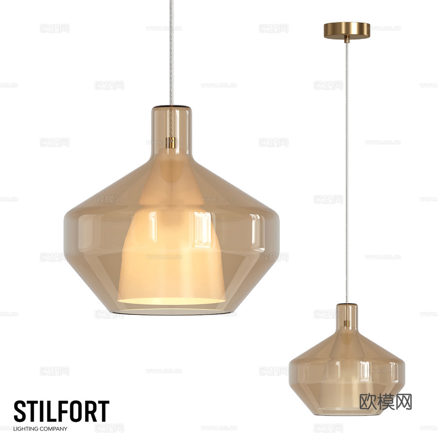 Stilfort吊灯，Eladin系列3d模型下载