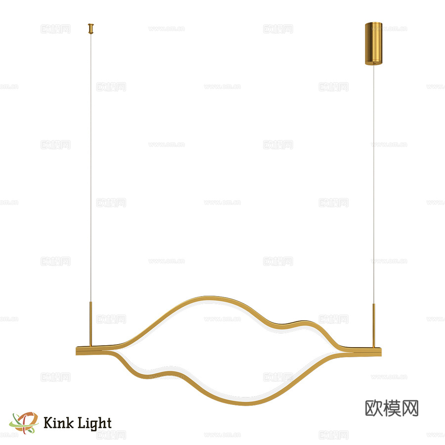 林恩黄铜吊灯 08258-100.36P3d模型下载