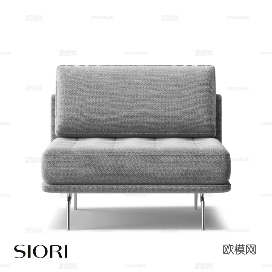 OM Siori Sabi扶手椅 椅 80x85x703d模型下载