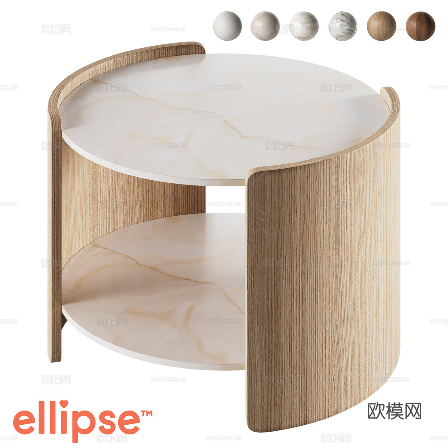 OM Lagom 桌 直径65厘米 高45厘米3d模型下载