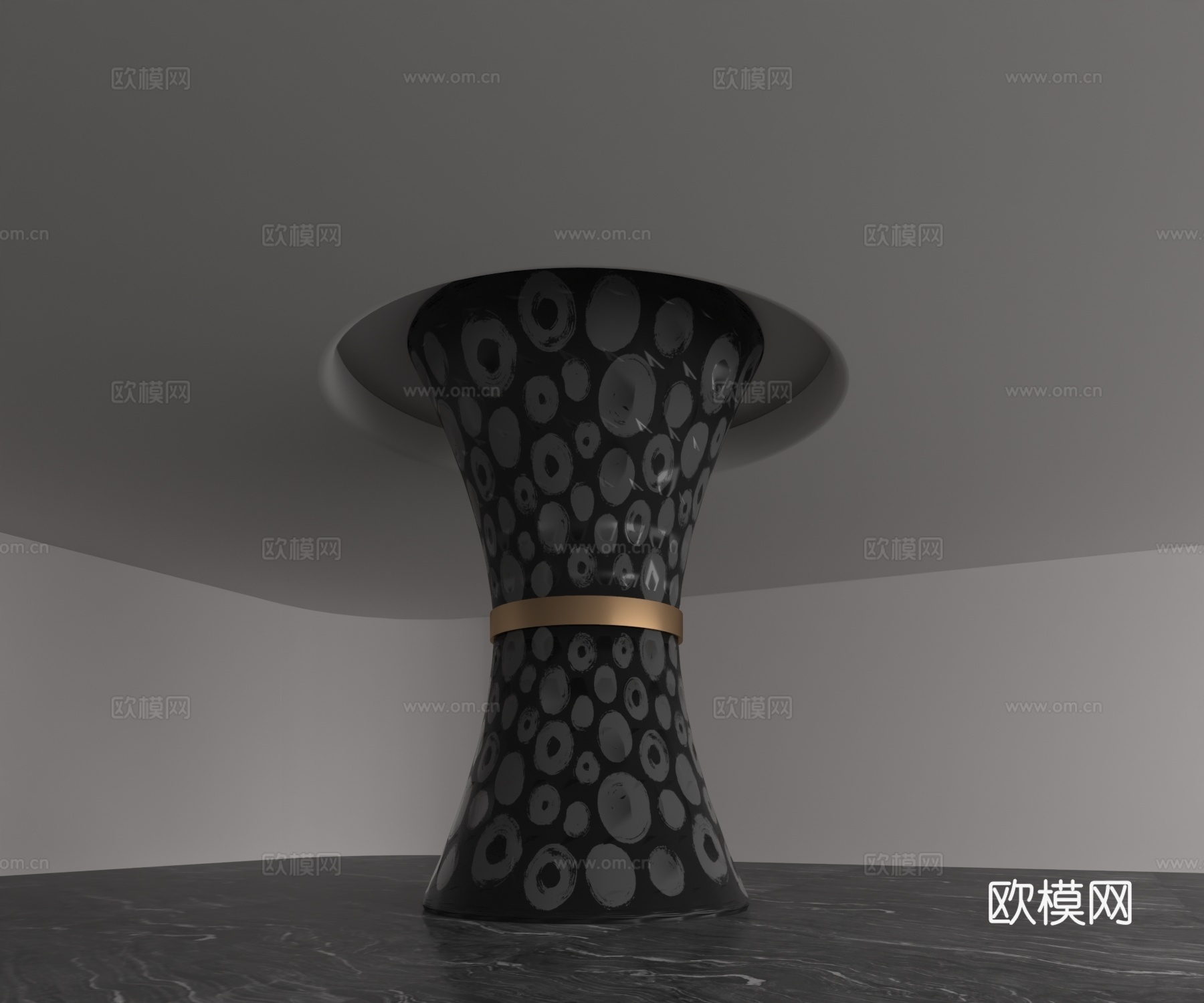 现代柱子3d模型