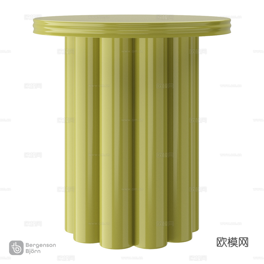 OM_边桌 维夫伦德，直径43厘米 伯格森·比约恩3d模型下载