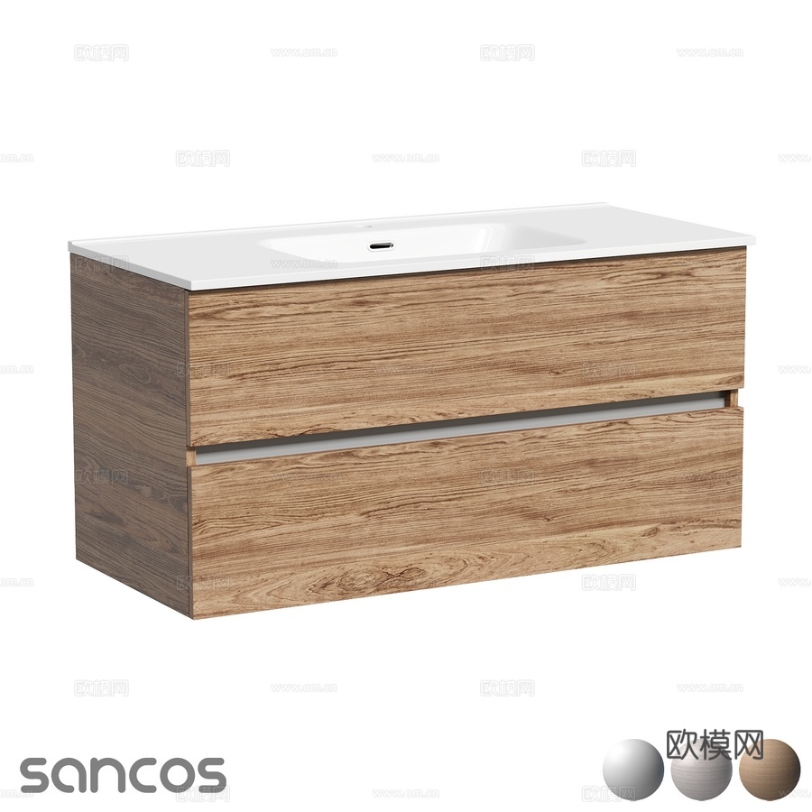 OM系列都市悬挂式洗手台3d模型下载