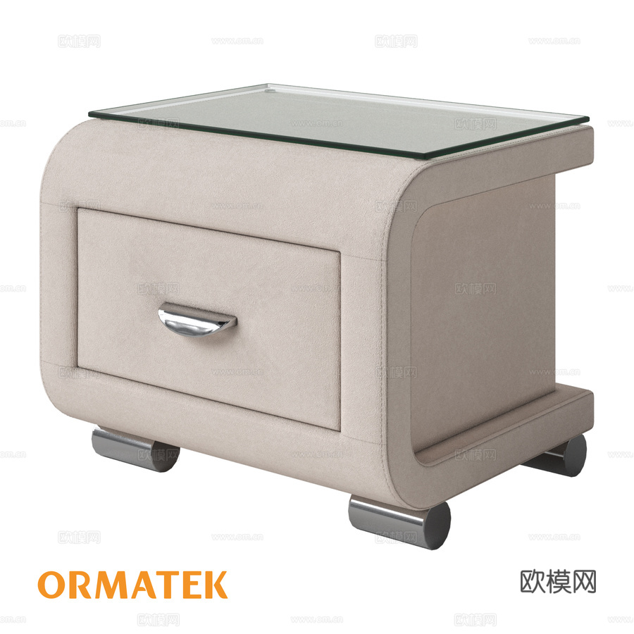 奥玛软-3床头柜3d模型下载