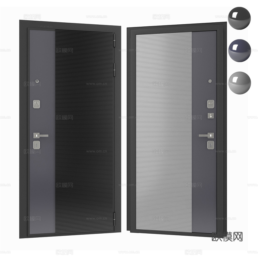 守护者入户门配峡湾03饰条3d模型下载