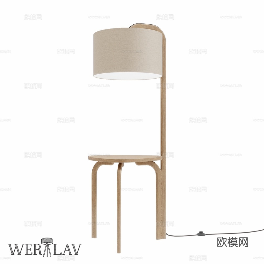 带桌面落地灯 Buen Weralav OM3d模型下载