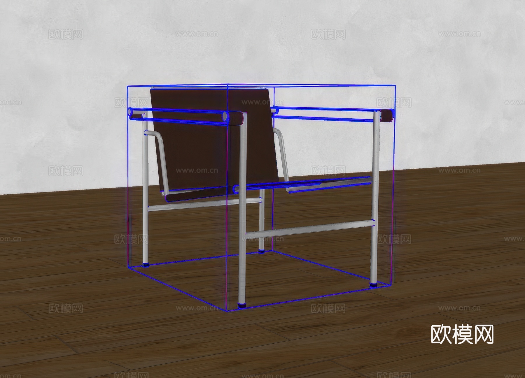 休闲椅su模型下载（渲染图2）