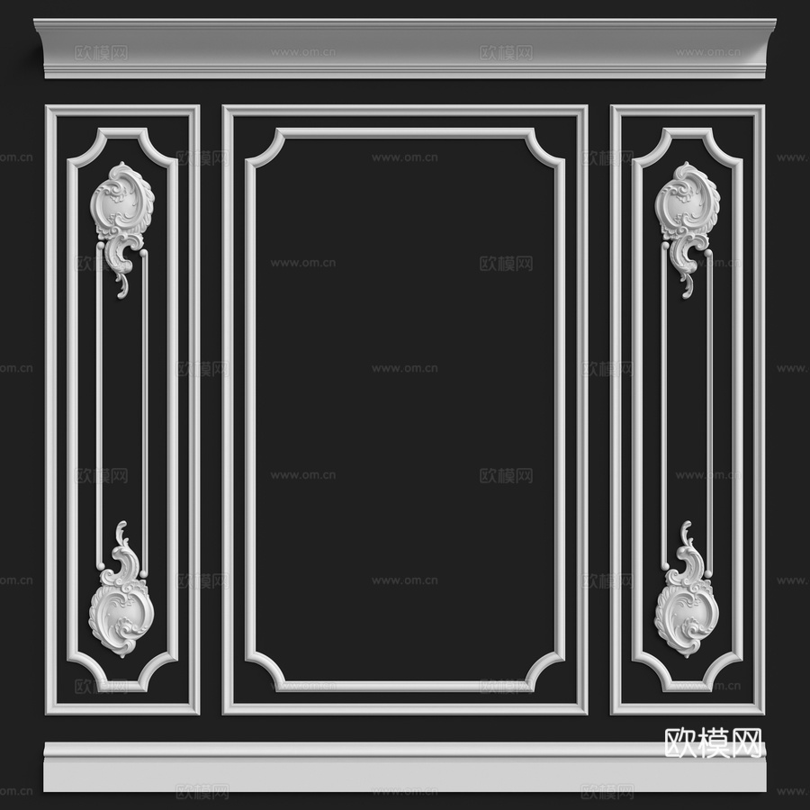 墙面装饰组件206号3d模型