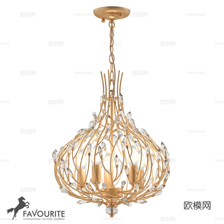 吊灯 宠儿 2020-5P3d模型下载