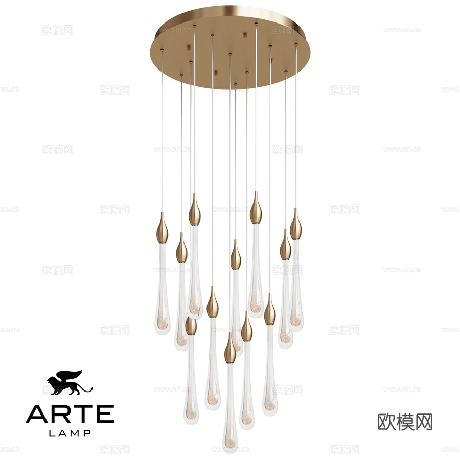 ARTE灯具OM A1803LM-36PB3d模型下载