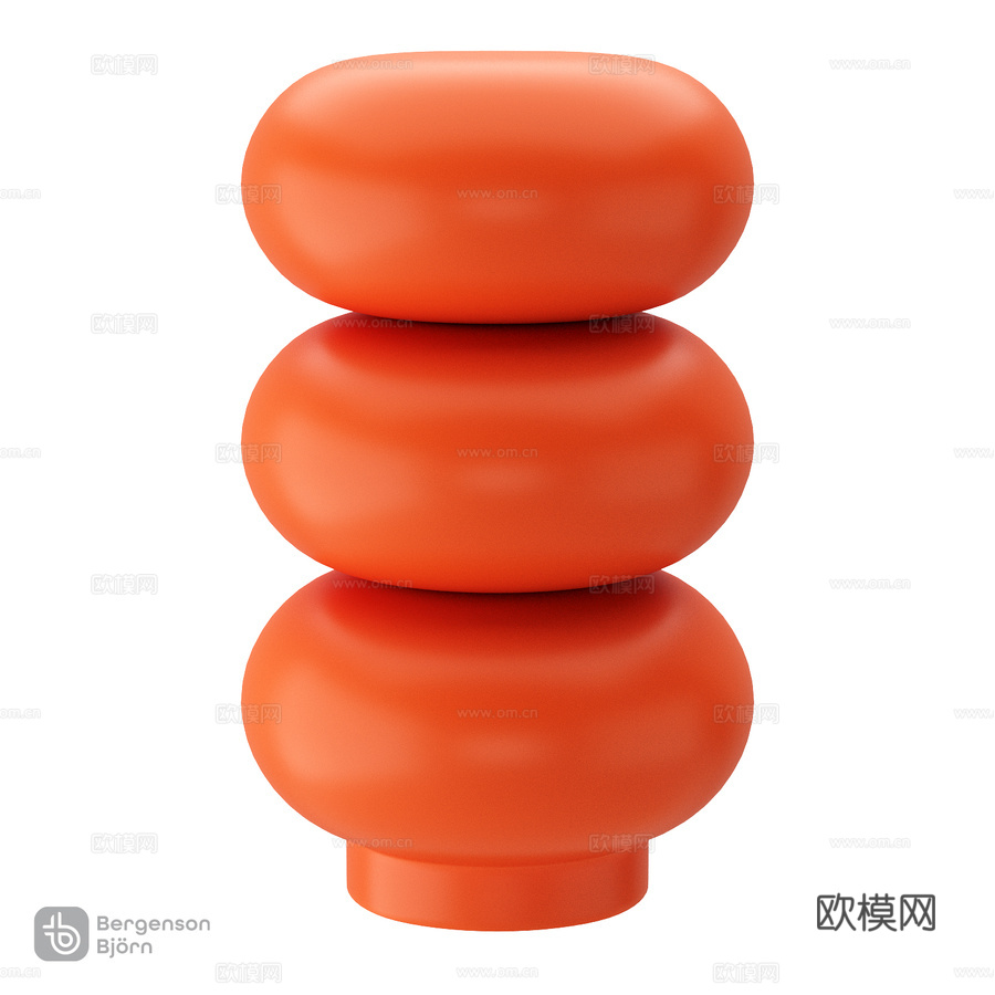 OM_Stool-table Swell, Ø33 cm B3d模型下载