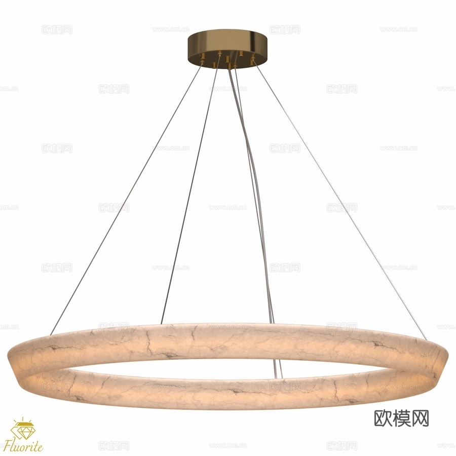 Ophélie 萤石吊灯 800毫米 FL1206-8P (3d模型下载