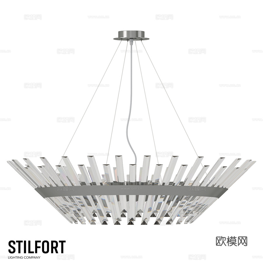 吊灯 Stilfort, 雪白系列3d模型下载