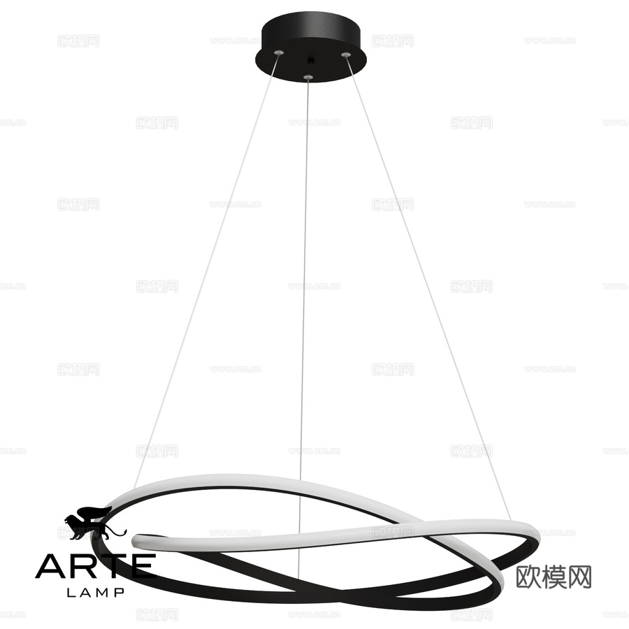 ARTE灯具OM A2522SP-2BK3d模型下载
