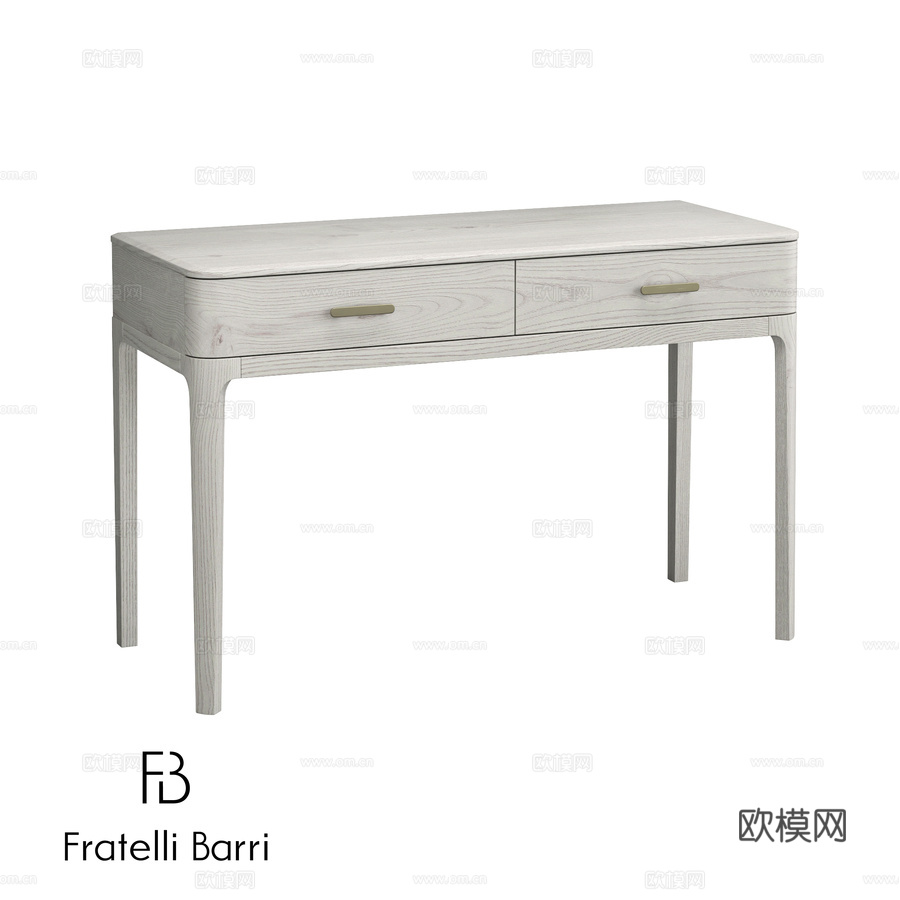 OM办公桌Fratelli Barri BIANCA3d模型下载