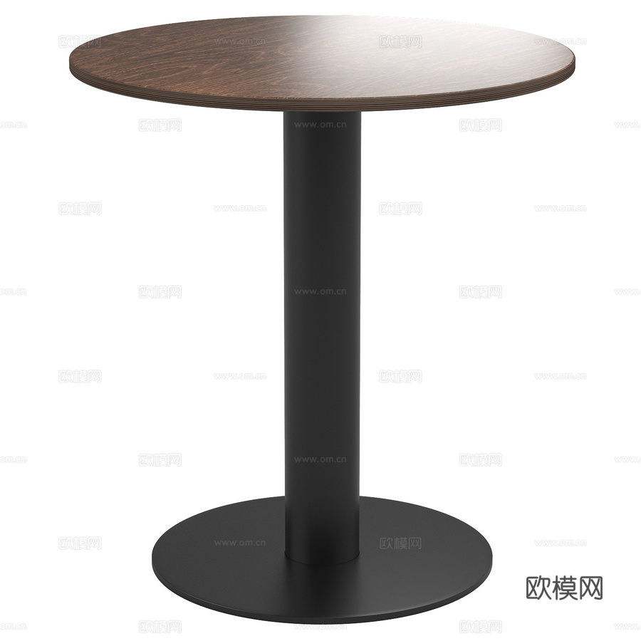 PS108阁楼式餐桌，适用于酒吧或咖啡馆3d模型