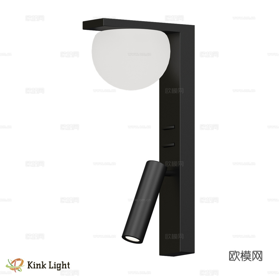 壁灯 Greta 黑色 07809W,19(3000K)3d模型下载