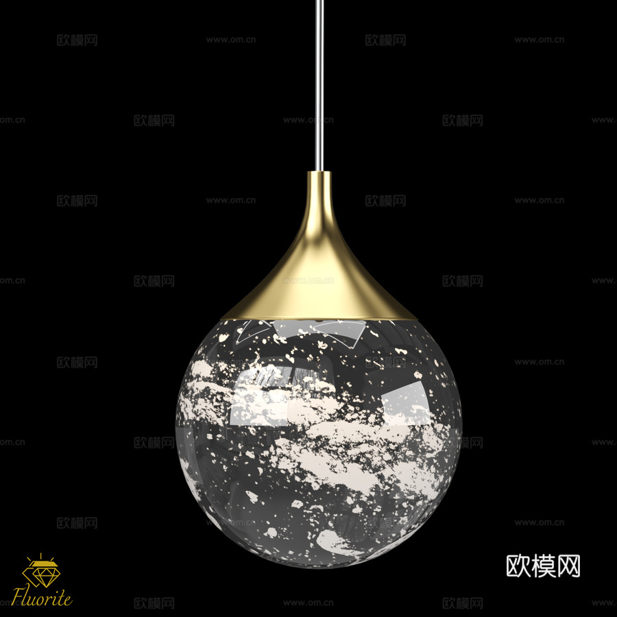 Perfectio黄铜萤石120毫米FL1175-1PB (3d模型下载