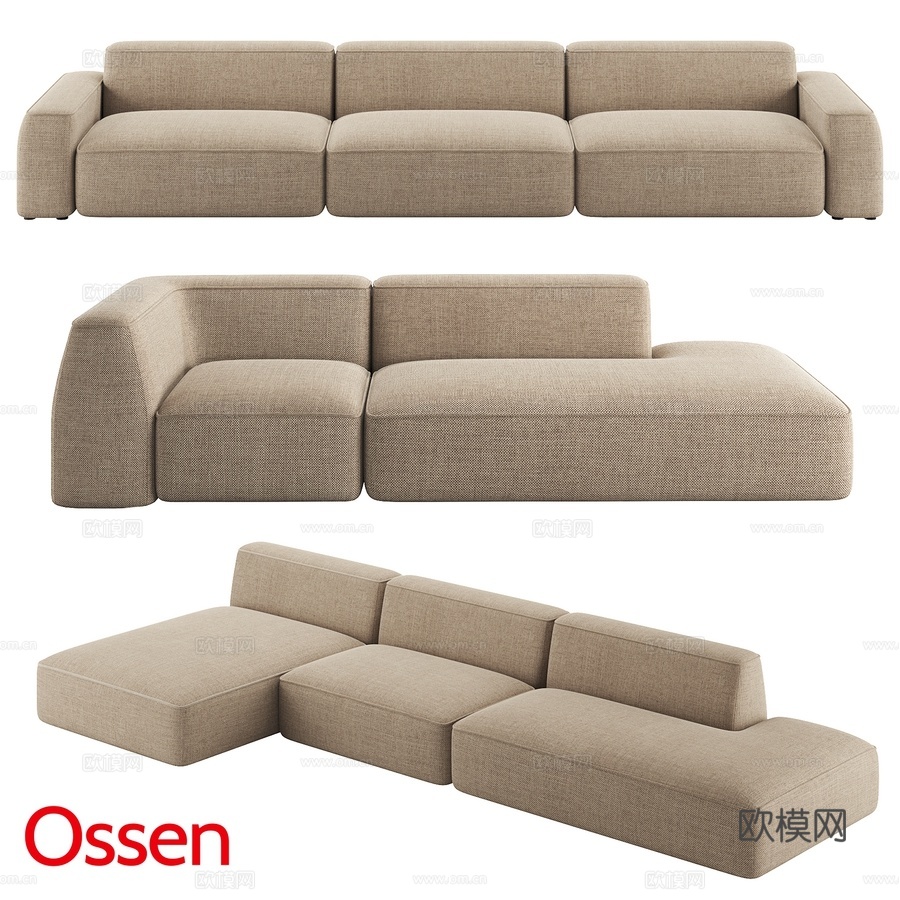 OM沙发Ossen-13d模型下载