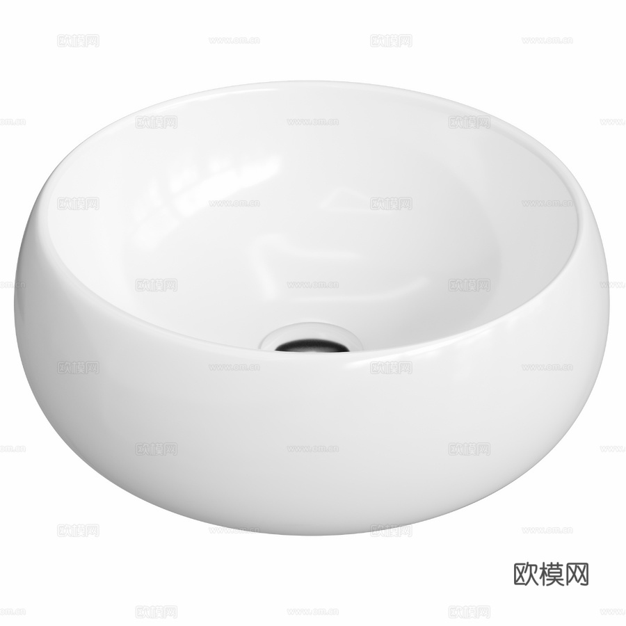 OM悬挂式洗脸盆 BOND S52-3903d模型