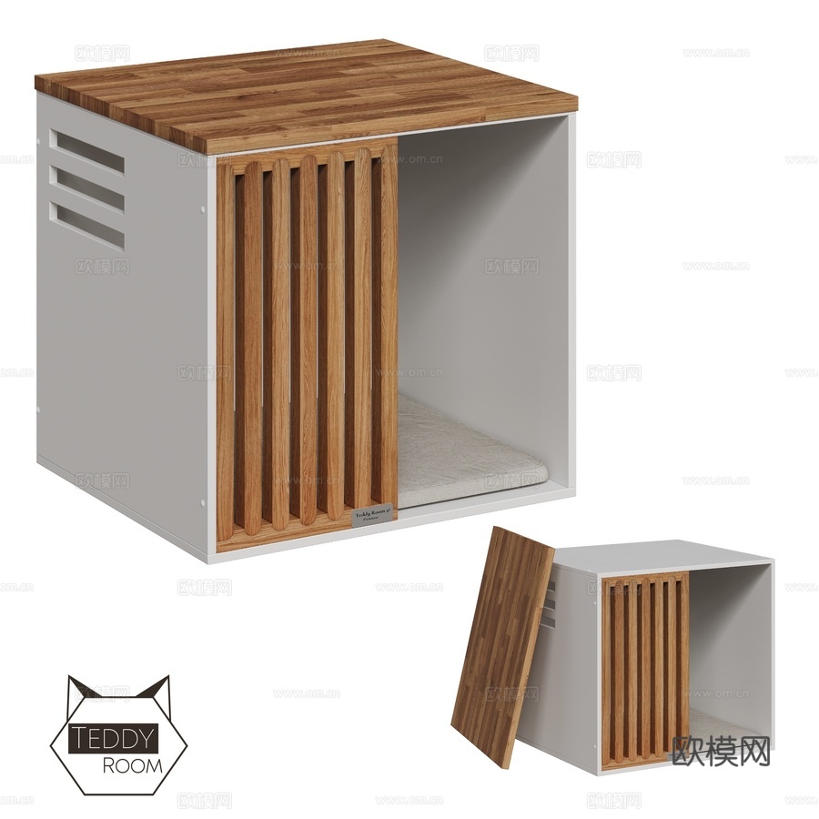 OM House 泰迪房 Qvadro 桌面3d模型下载