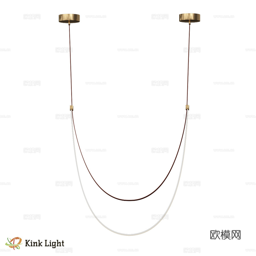 吊灯 Lird 棕色 07689A-150,043d模型下载