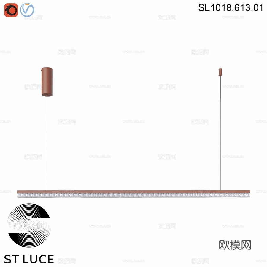 OM LED灯，陶土色，透明，EUCLIDICS，L3d模型下载