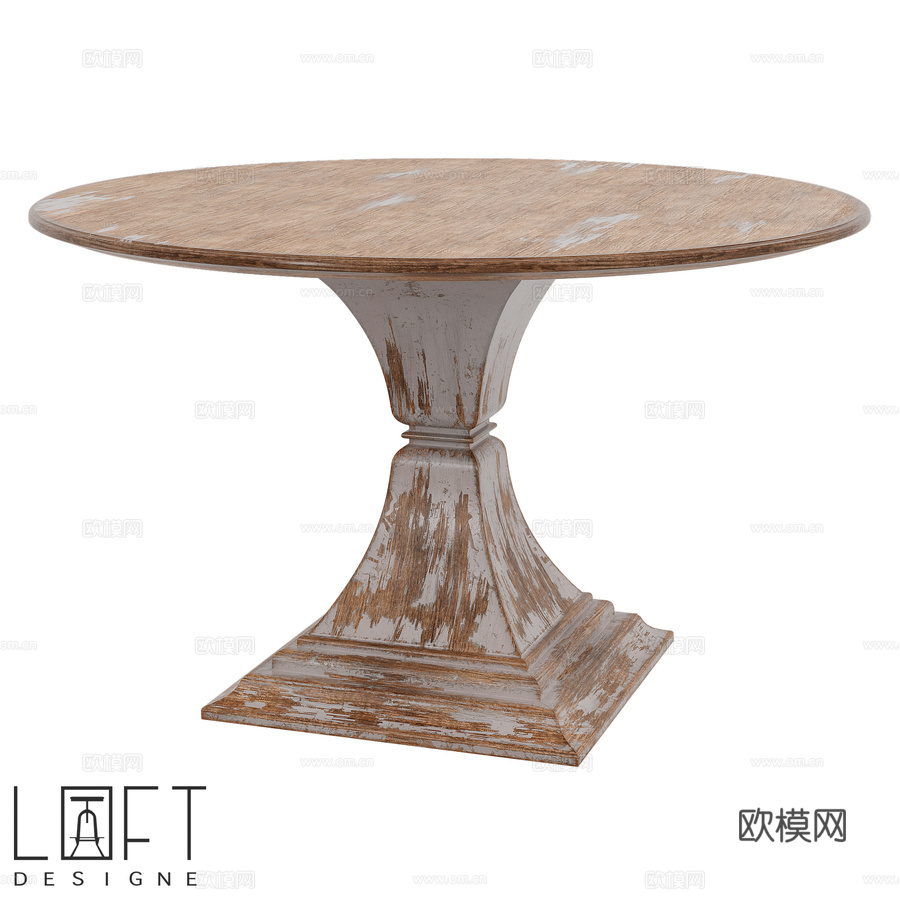 LoftDesigne 60436 型号桌3d模型下载