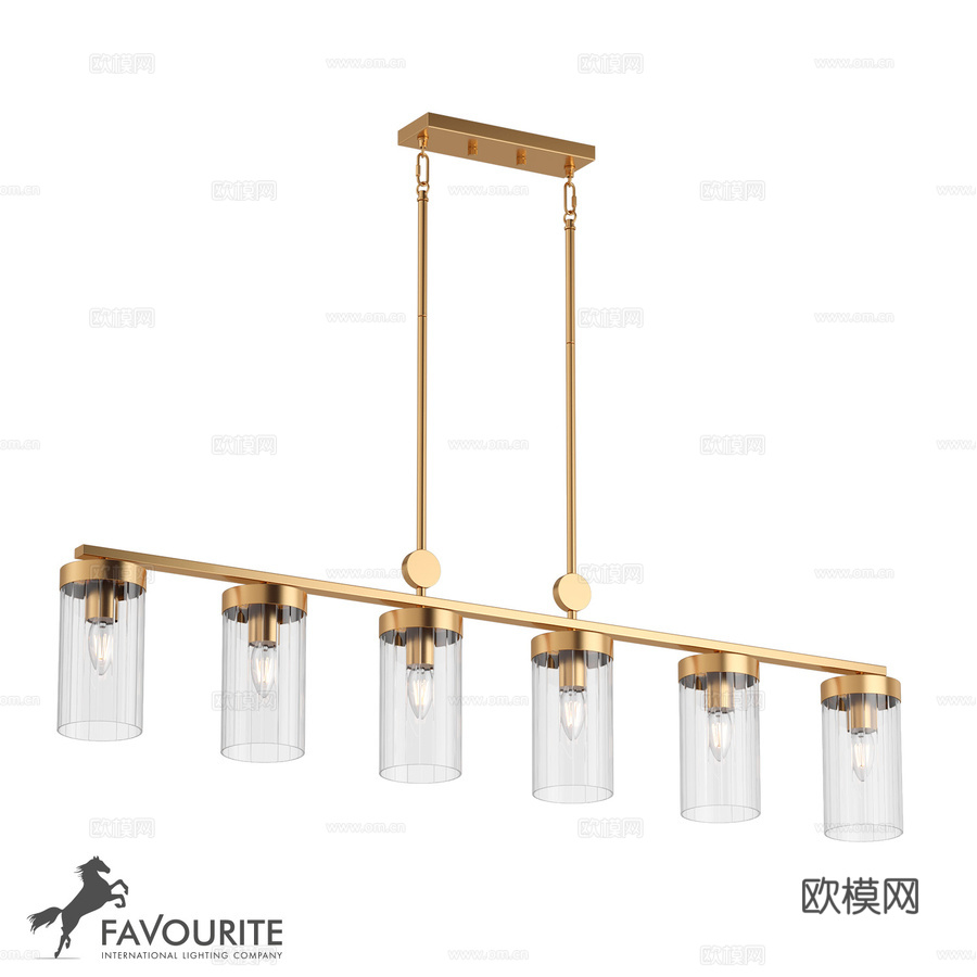 吊灯 精选 3099-6U3d模型下载