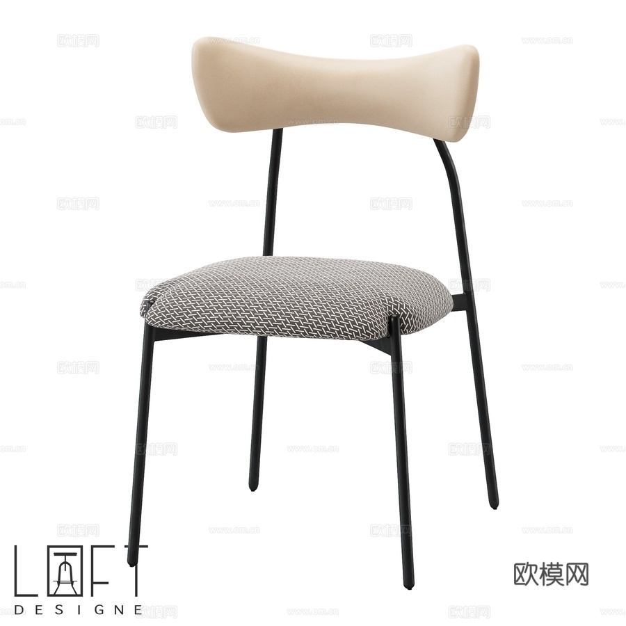 LoftDesigne 38189型号椅子3d模型下载