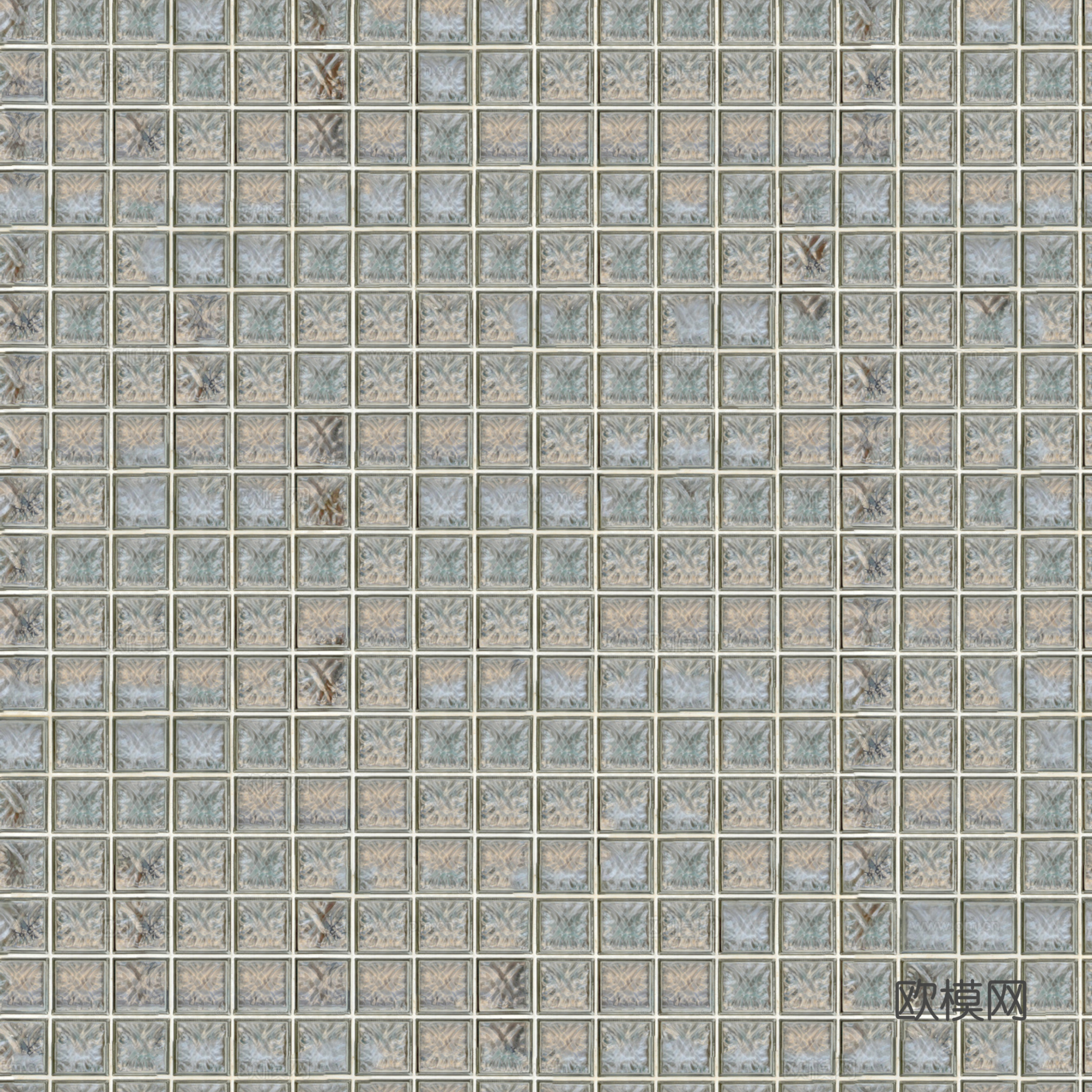 无缝清玻玻璃砖贴图
