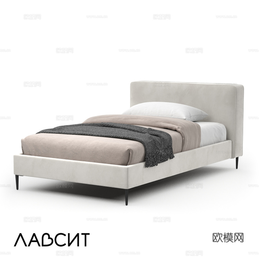 OM床 Porter 120x2003d模型下载