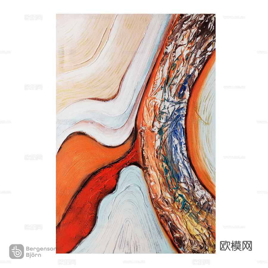 OM_装饰板 神秘，80x120 cm 伯根森·B3d模型