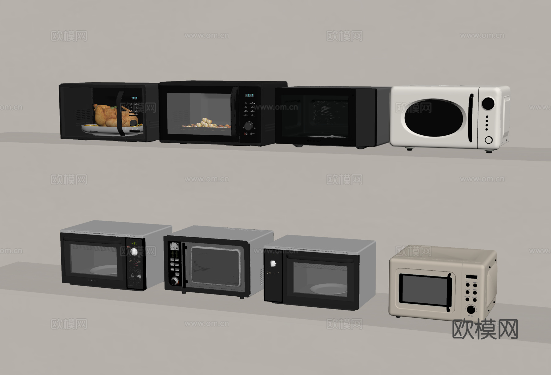 微波炉su模型