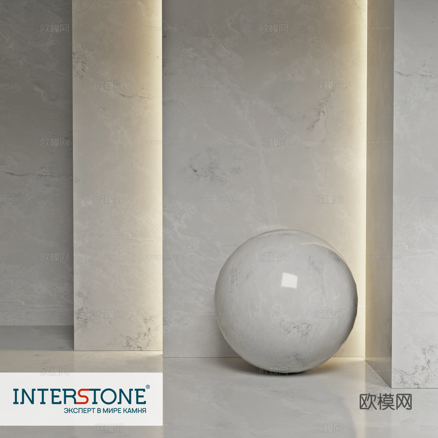 石英石 Noblle Quartz Q810 灰光3d模型下载