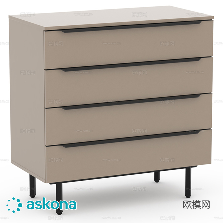 四抽屉柜 Ruza (Ruza)3d模型下载