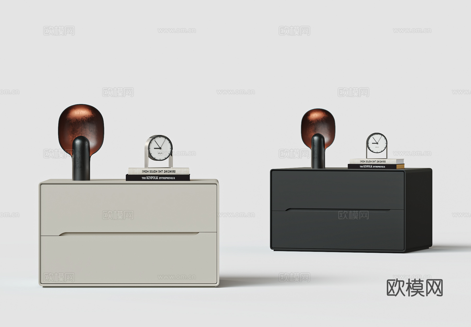 现代轻奢电视柜su模型