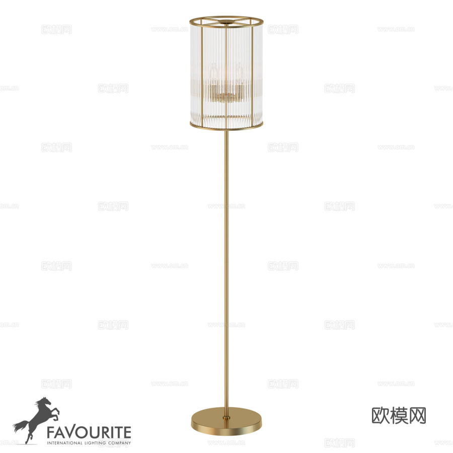 落地灯 Favorite 2907-4F3d模型下载