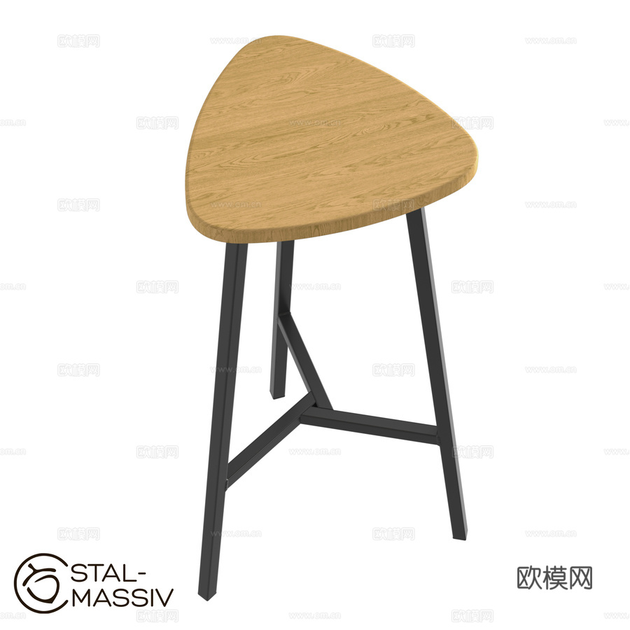 Stal-Massiv品牌Delta-76吧凳3d模型下载