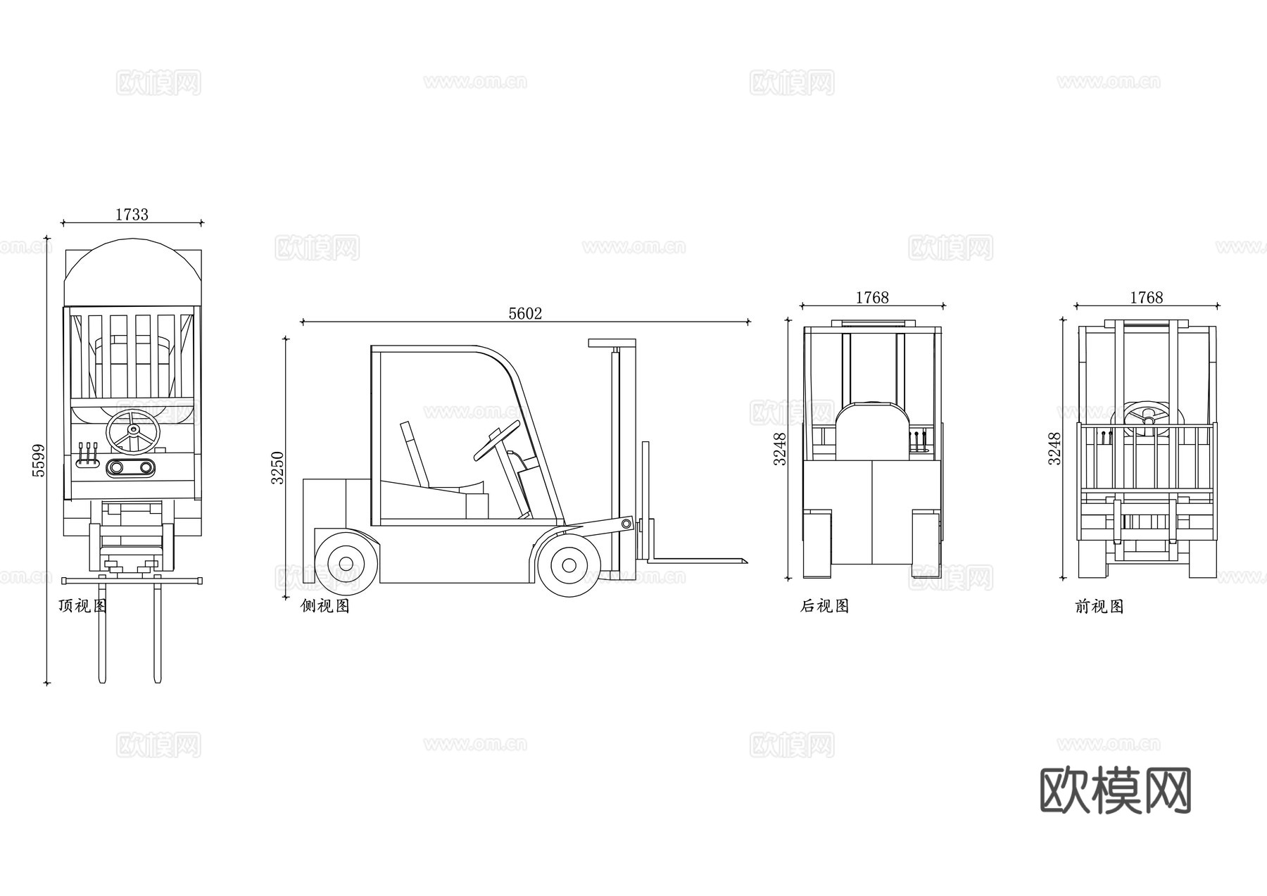 平板拖车 手拉拖板车 搬运拖板车 平板手推车 货物拖板车cad施工图