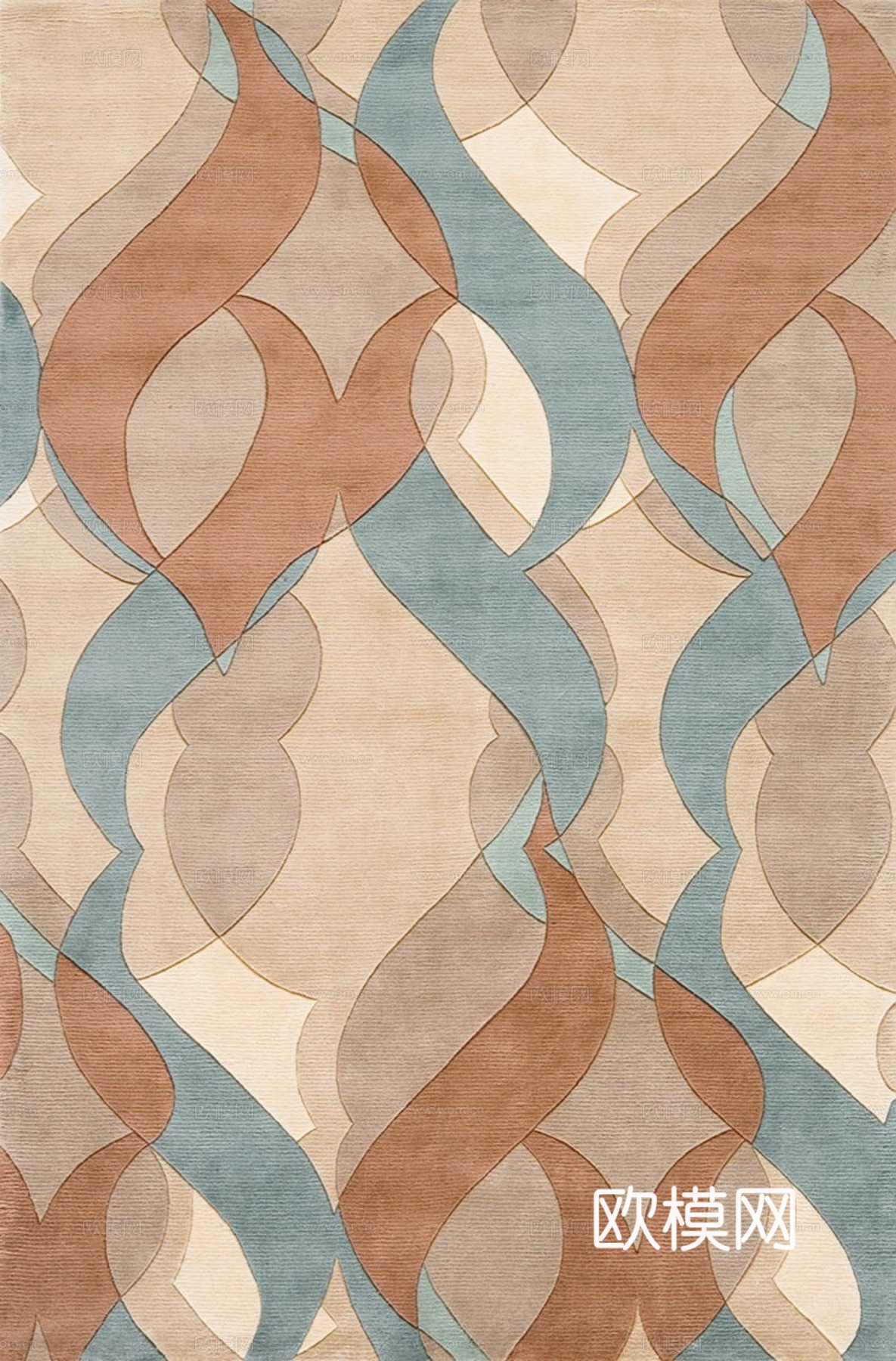 现代简约彩色儿童地毯