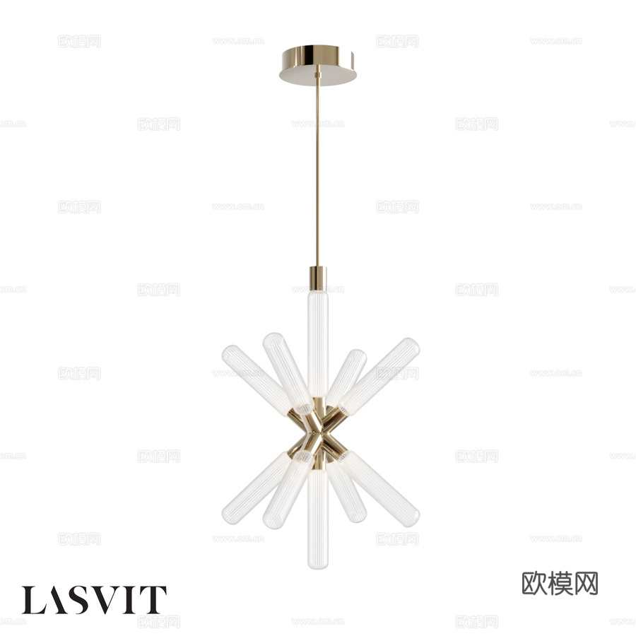 LASVIT密码系列吊灯星形款 - CL036PE3d模型3d模型下载