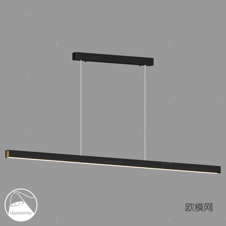 LampsShop.ru PDL2203 吊灯水平棒3d模型下载